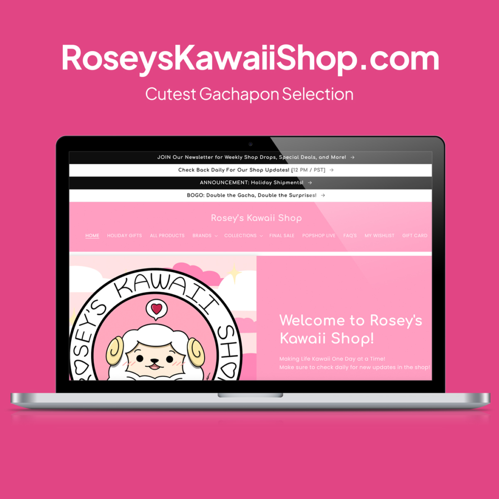 Rosey's Kawaii Shop, the Cutest Gachapon Selection